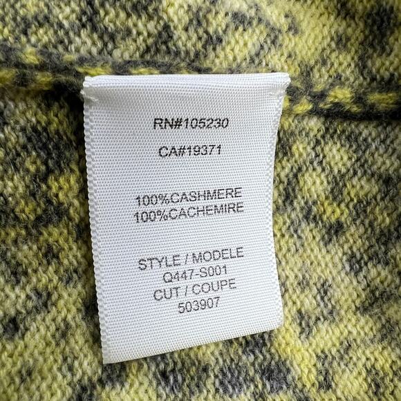 Equipment Femme Cashmere Sloane Diamondback Python Sweater Blazing Yellow Size M - Picture 9 of 13